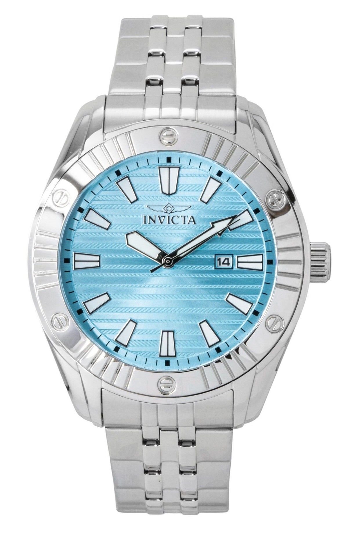 Invicta Angel Stainless Steel Tiffany Blue Dial Quartz 50386 100M Women's Watch