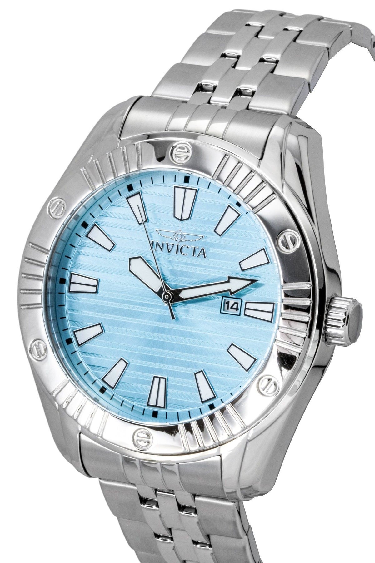 Invicta Angel Stainless Steel Tiffany Blue Dial Quartz 50386 100M Women's Watch