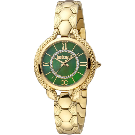 Just Cavalli Cerimonioso Yellow Gold Green