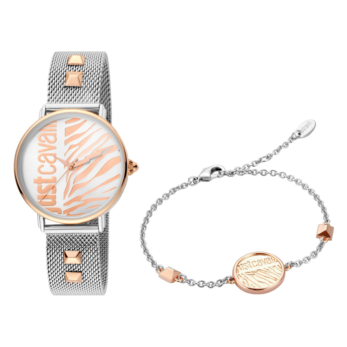 Just Cavalli SET Steel Mesh Rose Gold TwoTone