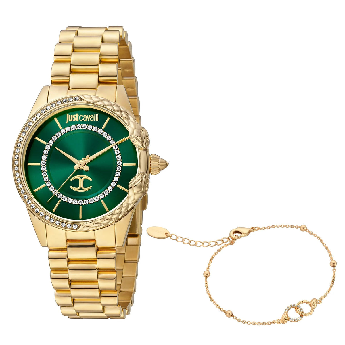 Just Cavalli Set Catena Yellow Gold Green