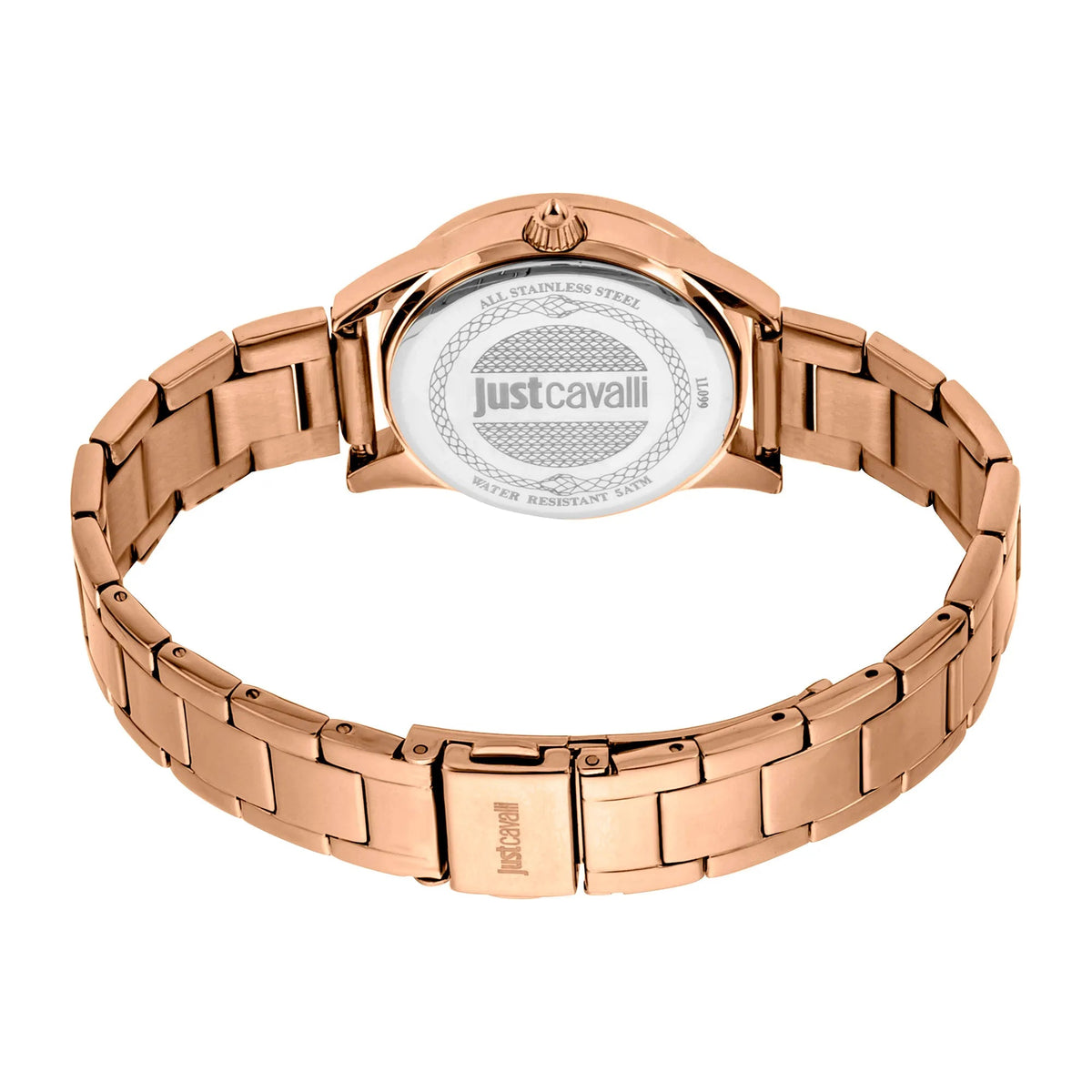 Just Cavalli Logomania SET Steel Rose Gold Zebra Zircons