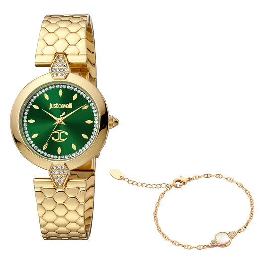 Just Cavalli Donna moderna Yellow Gold Green