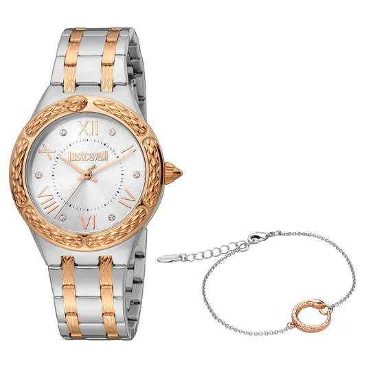 Just Cavalli Cucitura Two Tones RG Silver