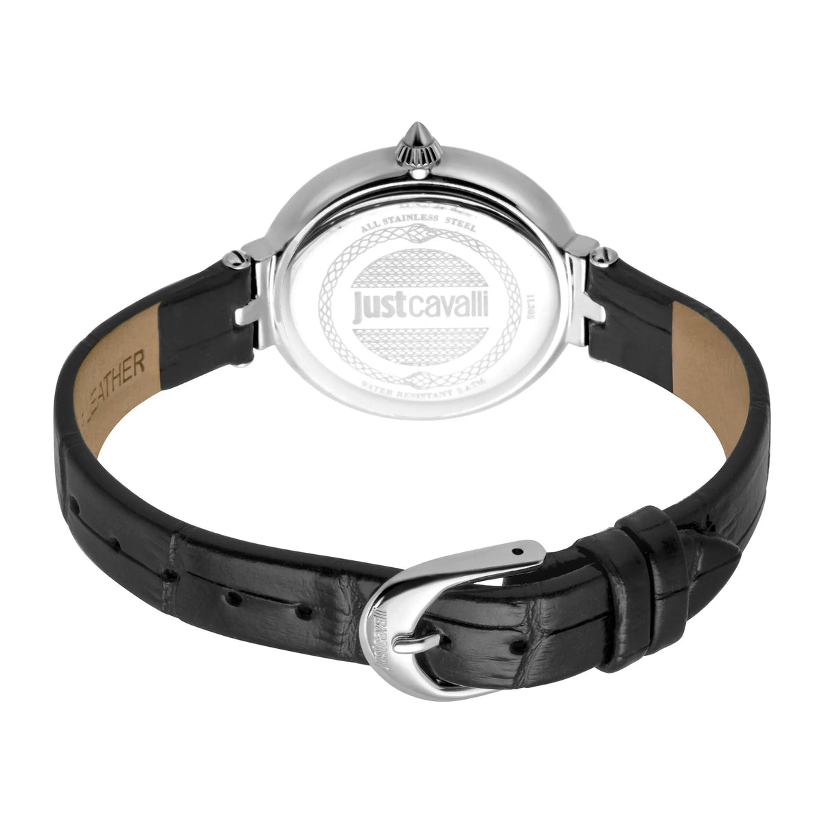 Just Cavalli Snake Creazione Silver Leather