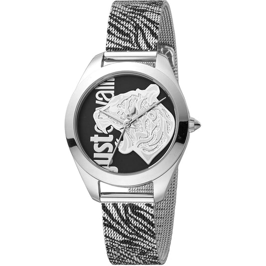 Just Cavalli Pantera Silver Black