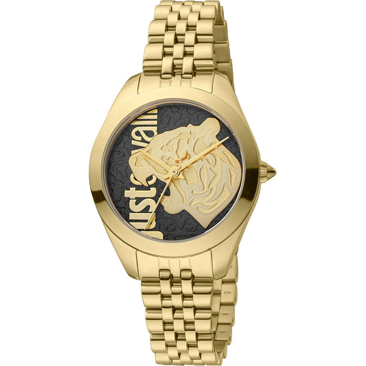 Just Cavalli Pantera Yellow Gold Black
