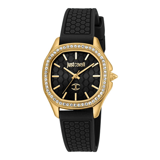 Just Cavalli Quadro Black Silicon