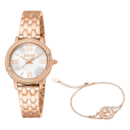 Just Cavalli Viperized Rose Gold Silver Grey