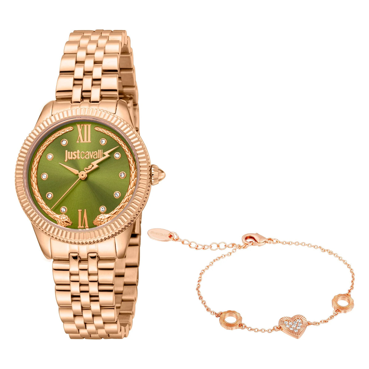 Just Cavalli Lovestruck Valentines Rose Gold Olive