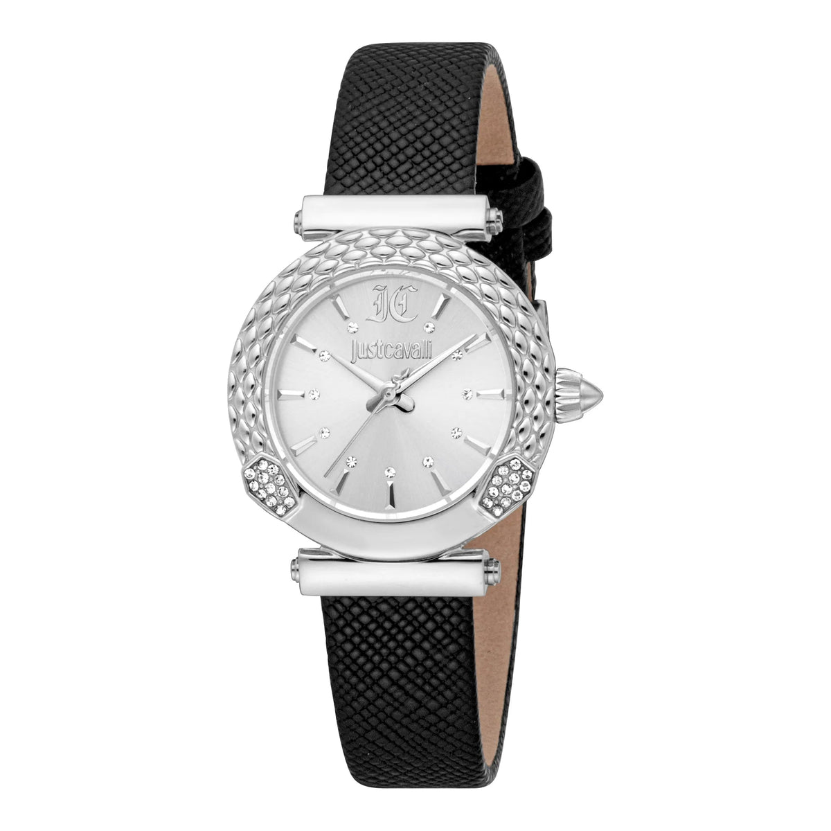 Just Cavalli Mistero Snake Leather Black Silver