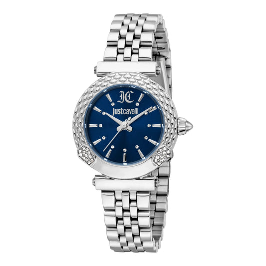 Just Cavalli Mistero Snake Silver Blue
