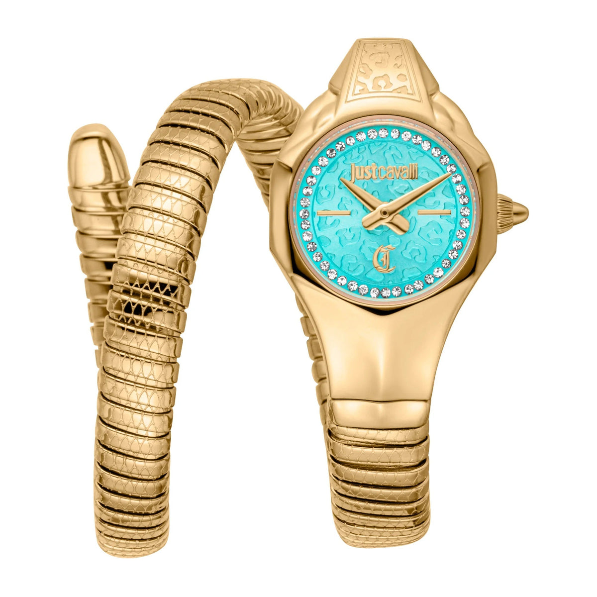 Just Cavalli Fiore Yellow Gold Turquoise