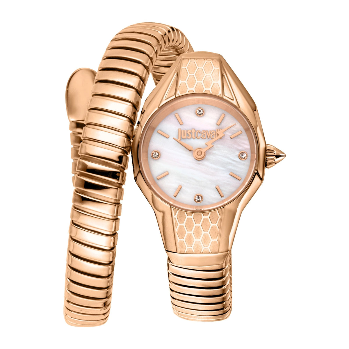 Just Cavalli Vivace Rose Gold Antique white