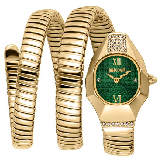 Just Cavalli Lunara Yellow Gold Green