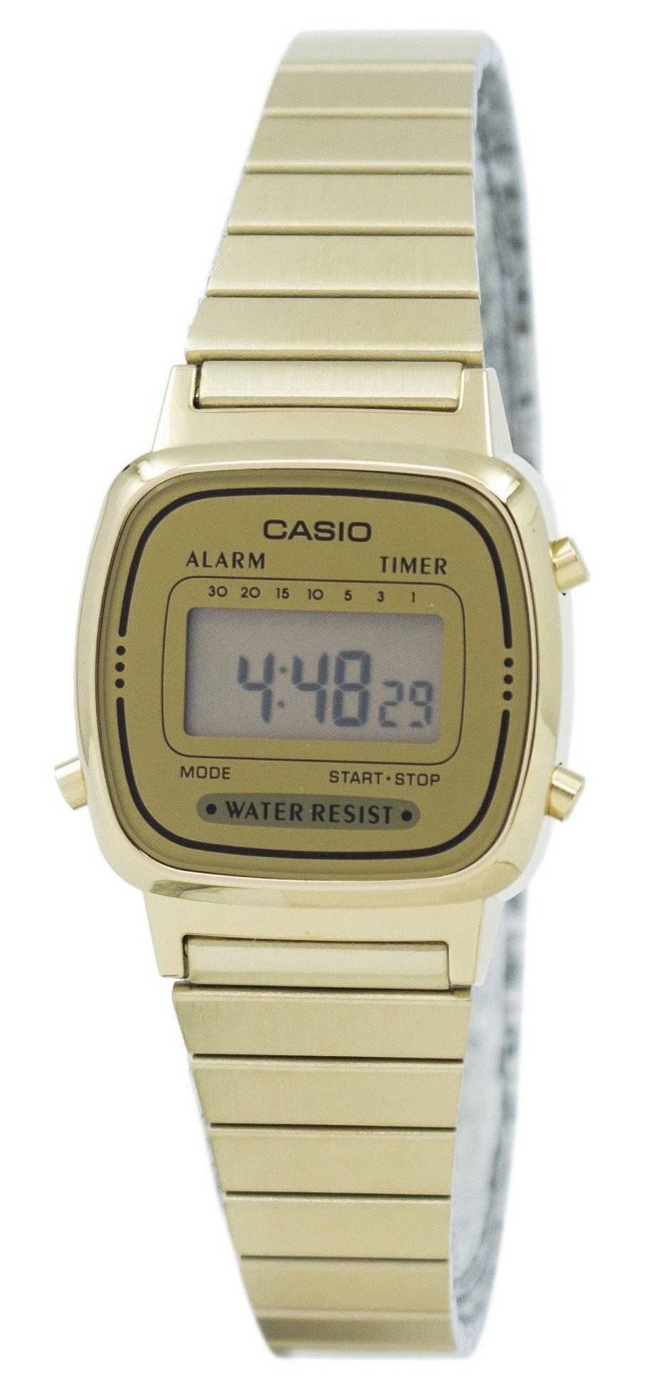 Refurbished Casio Digital Stainless Steel Alarm Timer LA670WGA-9DF LA670WGA-9 Women's Watch