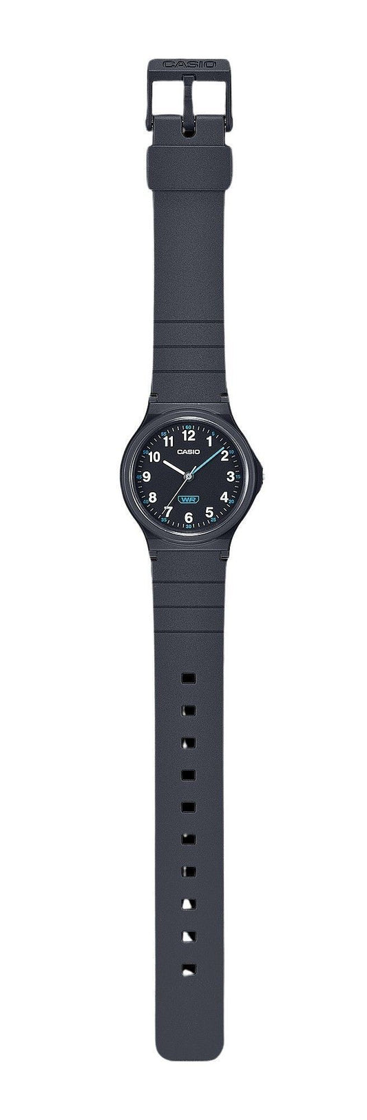 Casio Pop Analog Black Bio Based Resin Strap Black Dial Quartz LQ-24B-1B Women's Watch