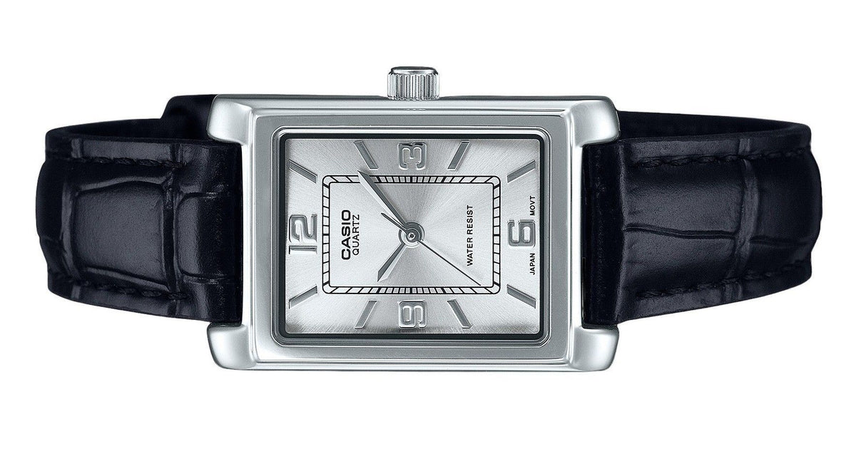 Casio Standard Analog Leather Strap Silver Dial Quartz LTP-1234LL-7A Women's Watch
