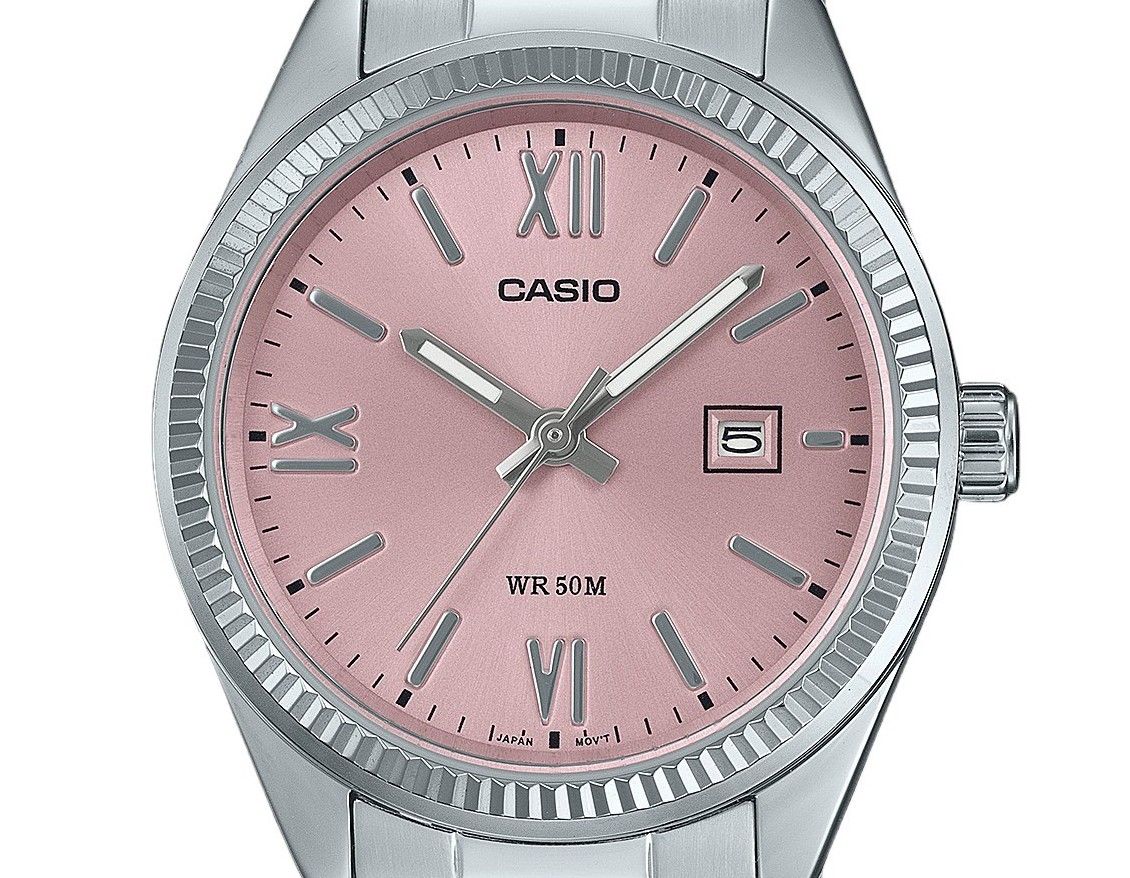 Casio Standard Analog Stainless Steel Pink Dial Quartz LTP-1302DD-4A1V Women's Watch