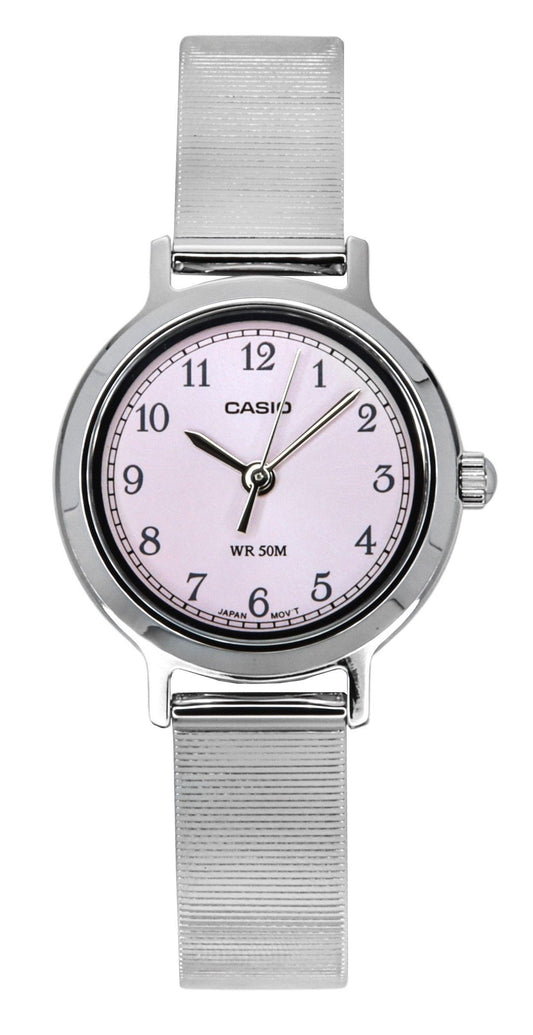 Casio Standard Analog Stainless Steel Pink Dial Quartz LTP-B170D-4BV Women's Watch