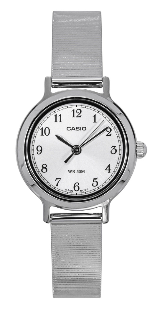 Casio Standard Analog Stainless Steel Silver Dial Quartz LTP-B170D-7BV Women's Watch