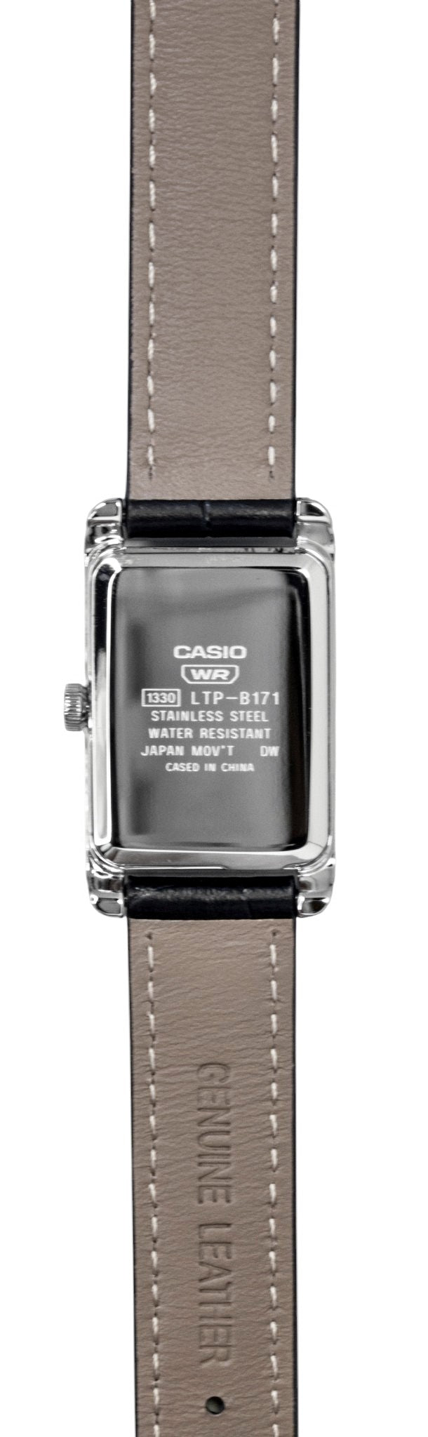 Casio Analog Leather Strap Silver Dial Quartz LTP-B171L-7A1 Women's Watch