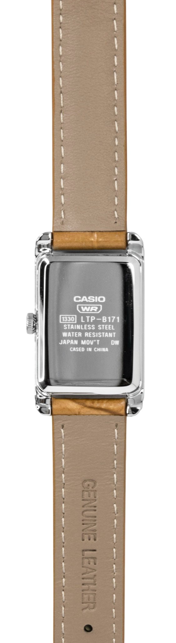 Casio Analog Leather Strap White Dial Quartz LTP-B171L-7A2 Women's Watch