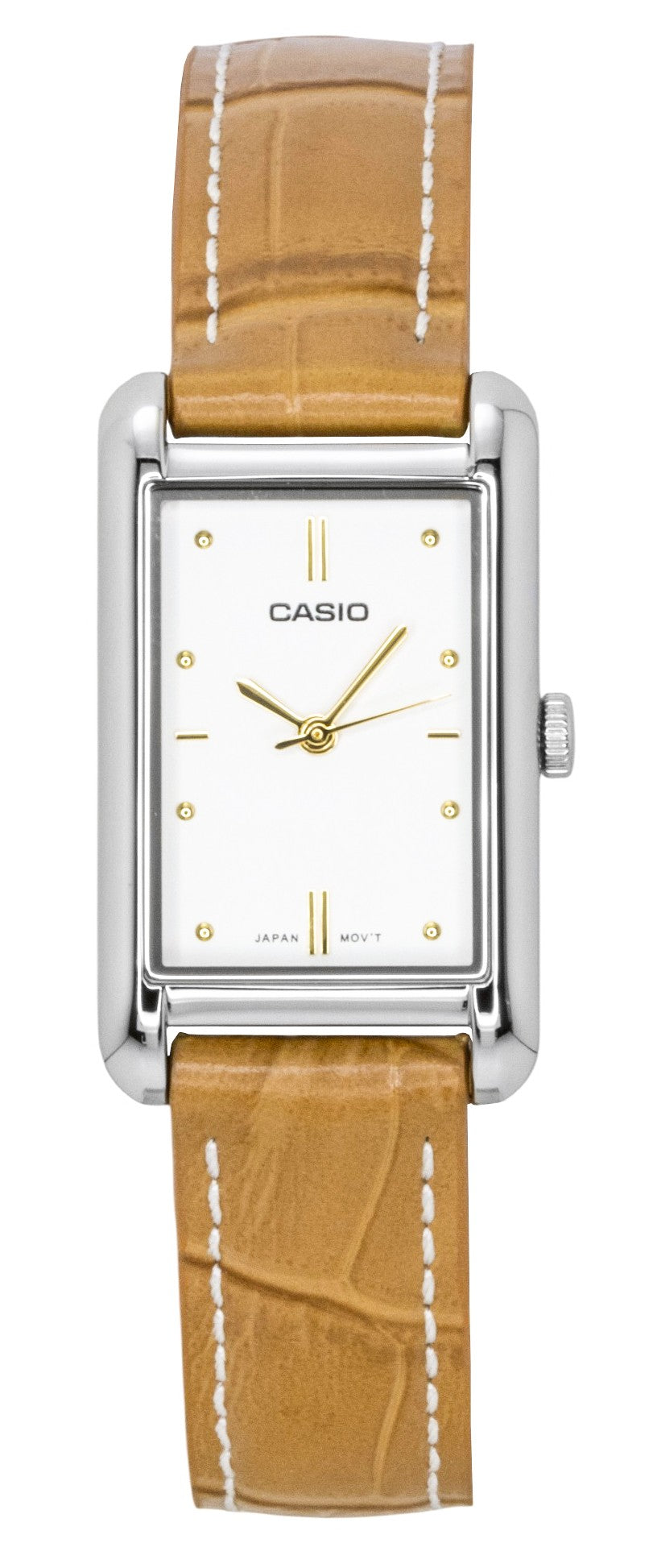 Casio Analog Leather Strap White Dial Quartz LTP-B171L-7A2 Women's Watch