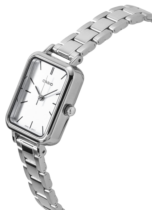 Casio Standard Analog Stainless Steel Light Blue Dial Quartz LTP-V009D-2E Women's Watch