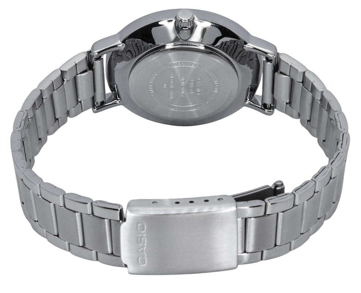Casio Standard Analog Stainless Steel Black Dial Quartz LTP-VT04D-1A Women's Watch