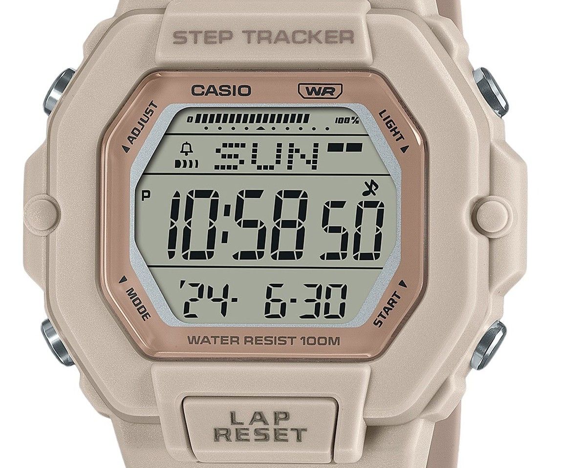 Casio Standard Digital Step Tracker Resin Strap Quartz LWS-2200H-4 Unisex Watch