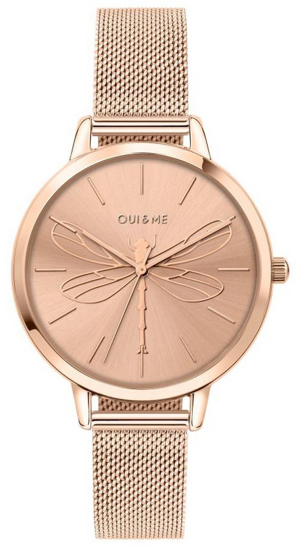 Oui & Me Grande Amourette Rose Gold Tone Stainless Steel Quartz ME010035 Women's Watch