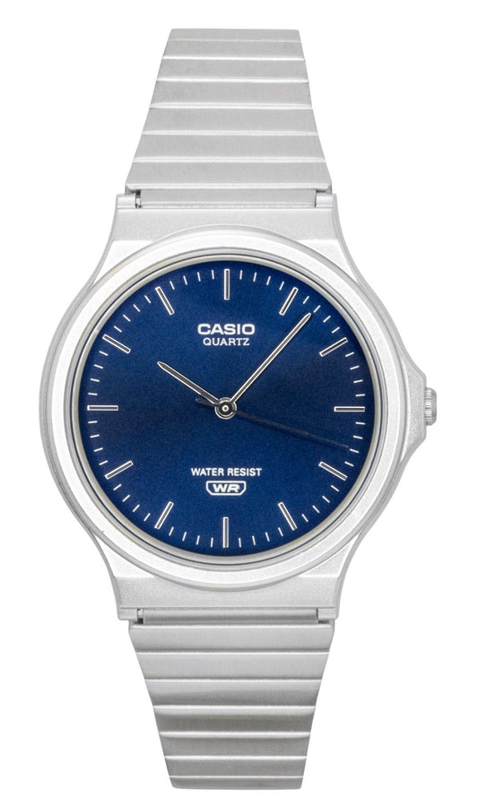 Casio Analog Stainless Steel Blue Dial Quartz MQ-24DA-2A Unisex Watch