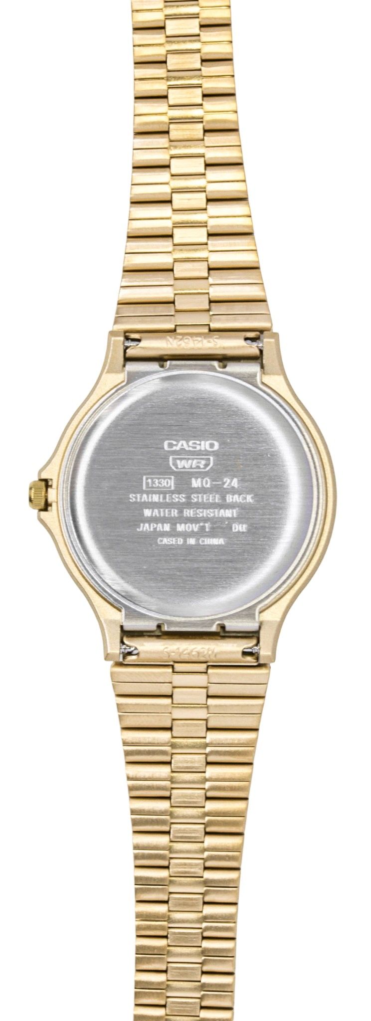Casio Analog Gold Tone Stainless Steel Bracelet Black Dial Quartz MQ-24GA-1A Unisex Watch