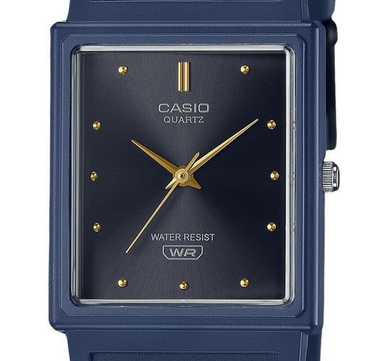 Casio POP Analog Dark Blue Resin Strap Black Dial Quartz MQ-38UC-2A1 Women's Watch