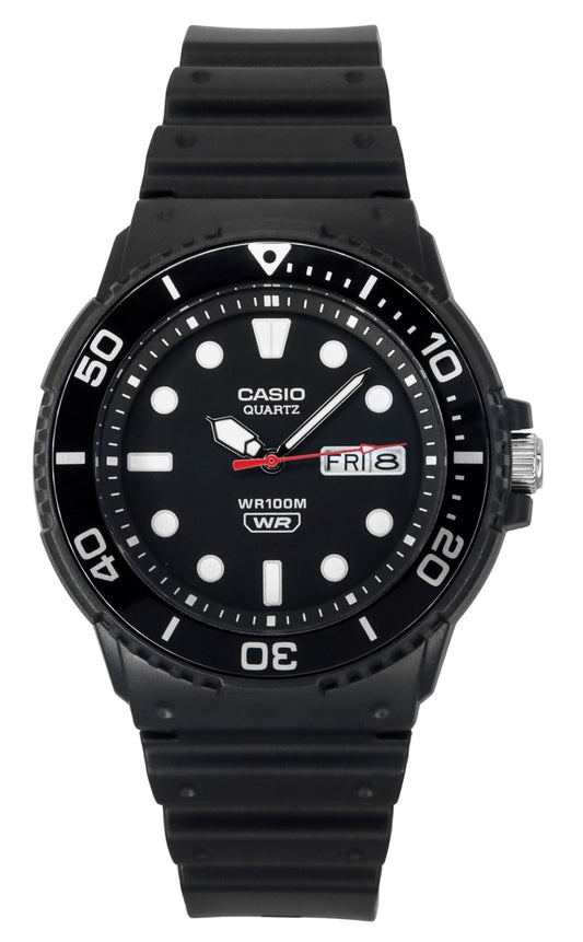 Casio Standard Analog Resin Strap Black Dial Quartz MRW-230H-1E1V 100M Men's Watch