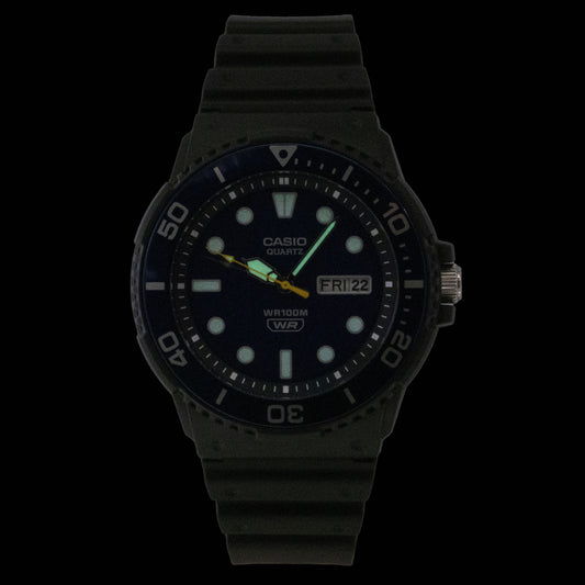 Casio Analog Resin Strap Blue Dial Quartz MRW-230H-2EV 100M Men's Watch