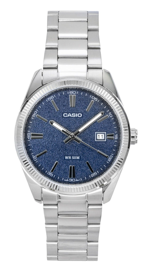 Casio Standard Analog Stainless Steel Blue Dial Quartz MTP-1302DA-2A1V Men's Watch