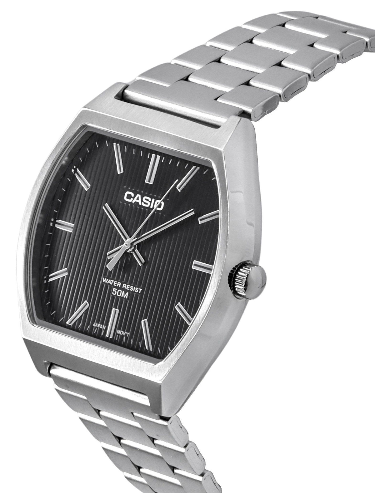Casio Standard Analog Stainless Steel Black Dial Quartz MTP-B140D-1A Men's Watch