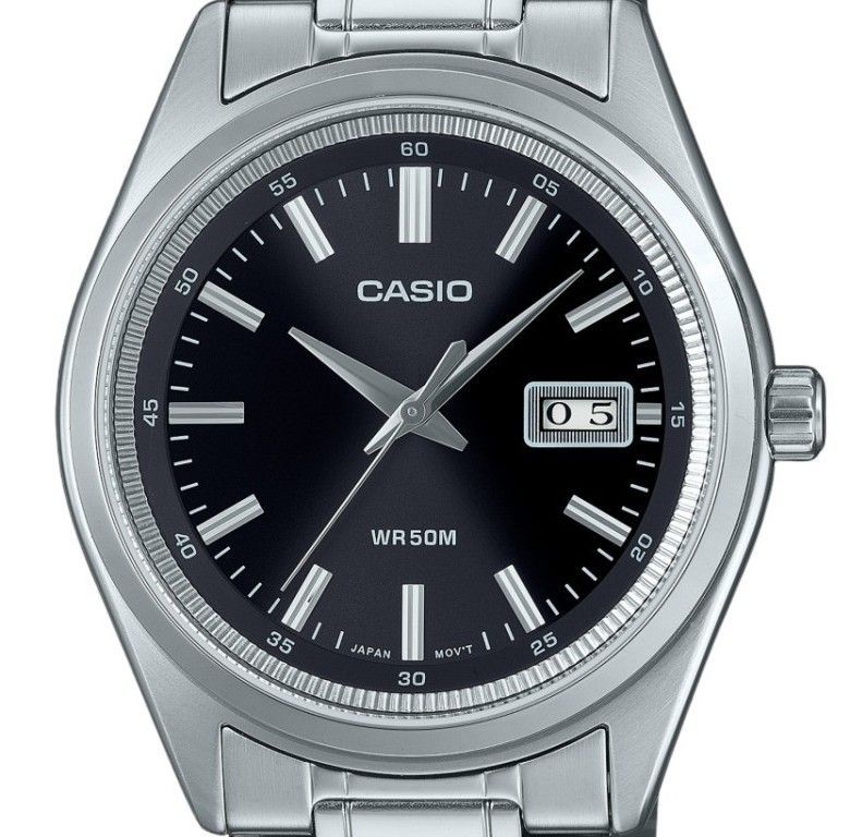 Casio Standard Analog Stainless Steel Black Dial Quartz MTP-B180D-1A1V Men's Watch