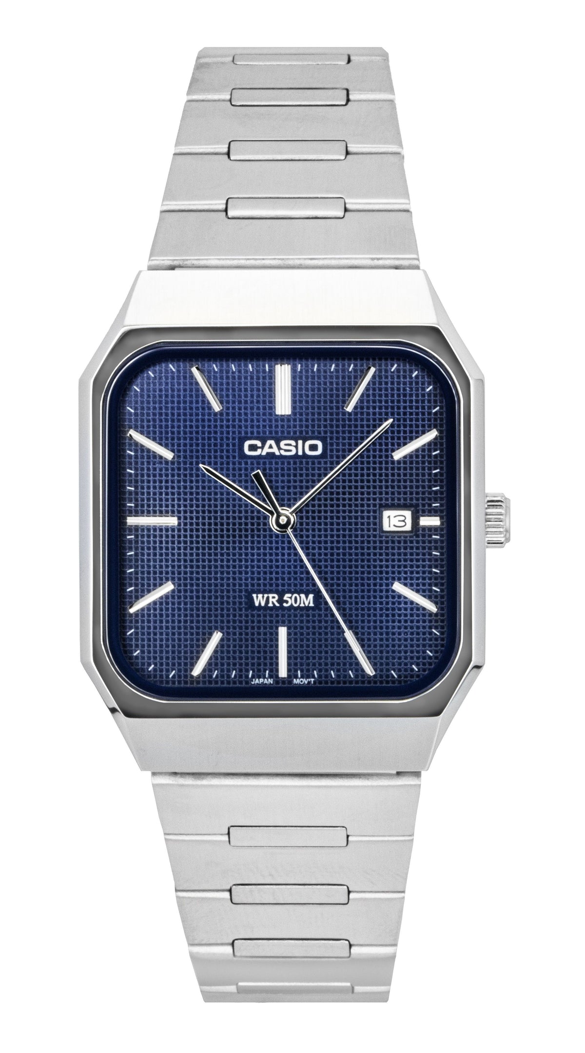 Casio Standard Analog Stainless Steel Blue Dial Quartz MTP-B185D-2A1V Men's Watch