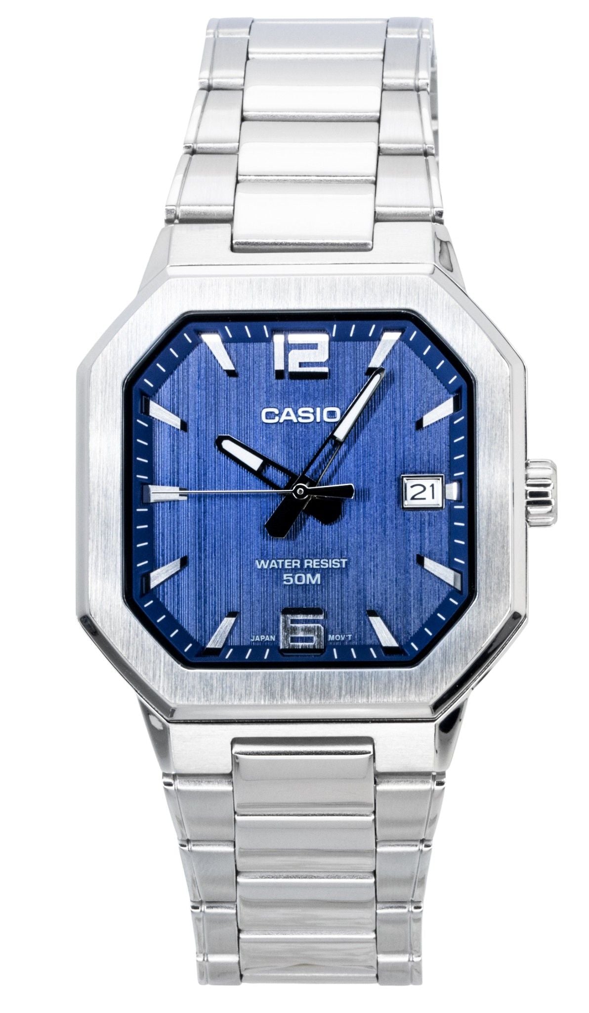 Casio Analog Stainless Steel Blue Dial Quartz MTP-B195D-2AV Men's Watch