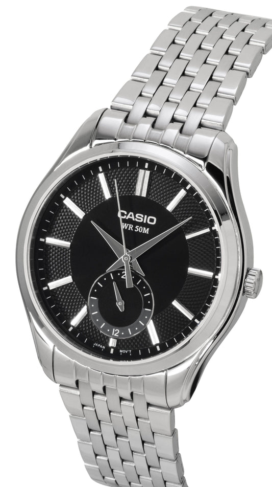 Casio Analog Stainless Steel Black Dial Quartz MTP-B315D-1AV Men's Watch