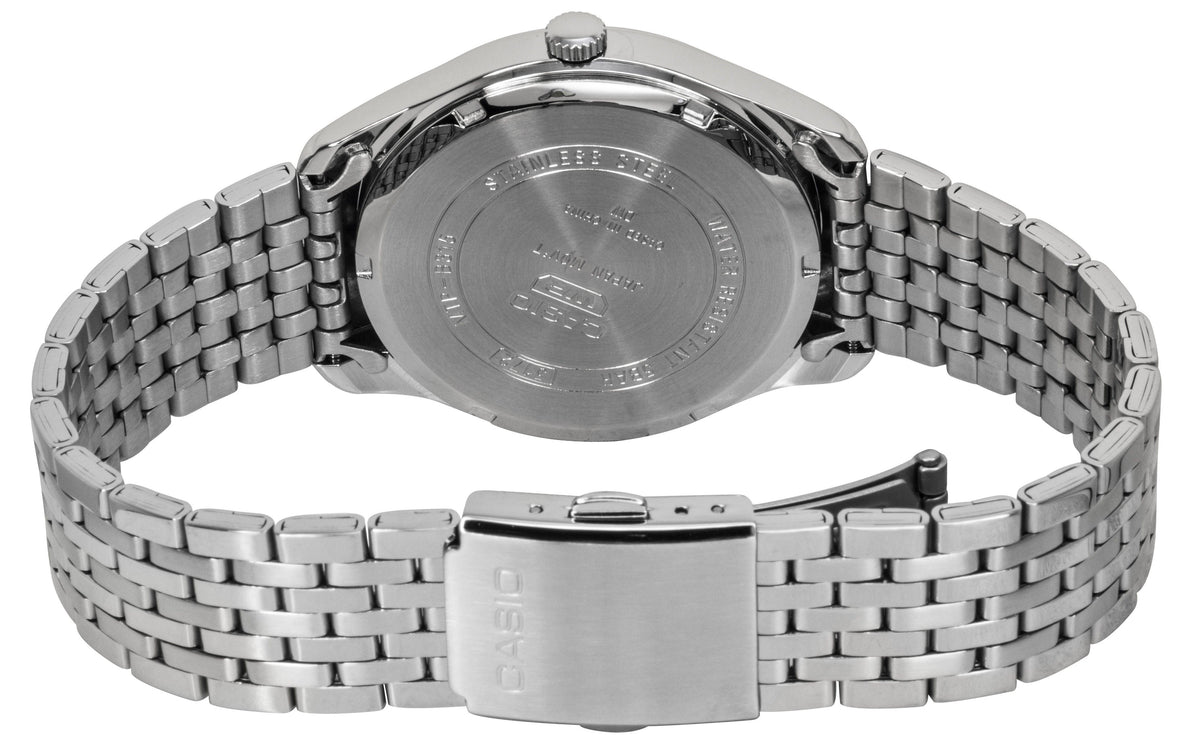 Casio Analog Stainless Steel Silver Dial Quartz MTP-B315D-7AV Men's Watch