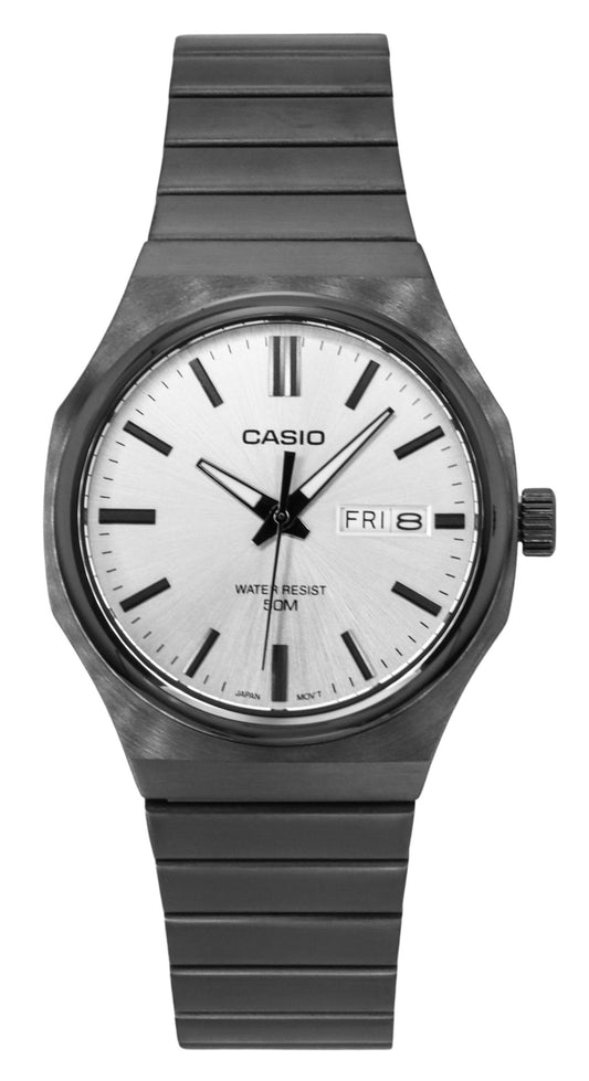 Casio Standard Analog Stainless Steel Silver Dial Quartz MTP-E735B-7AV Men's Watch