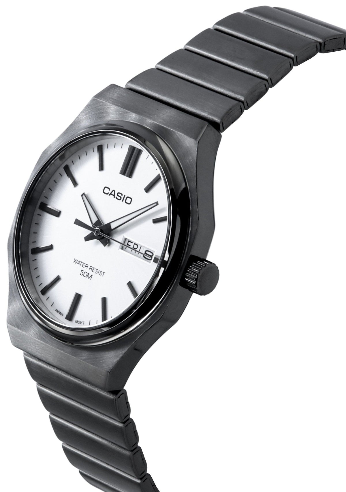 Casio Standard Analog Stainless Steel Silver Dial Quartz MTP-E735B-7AV Men's Watch