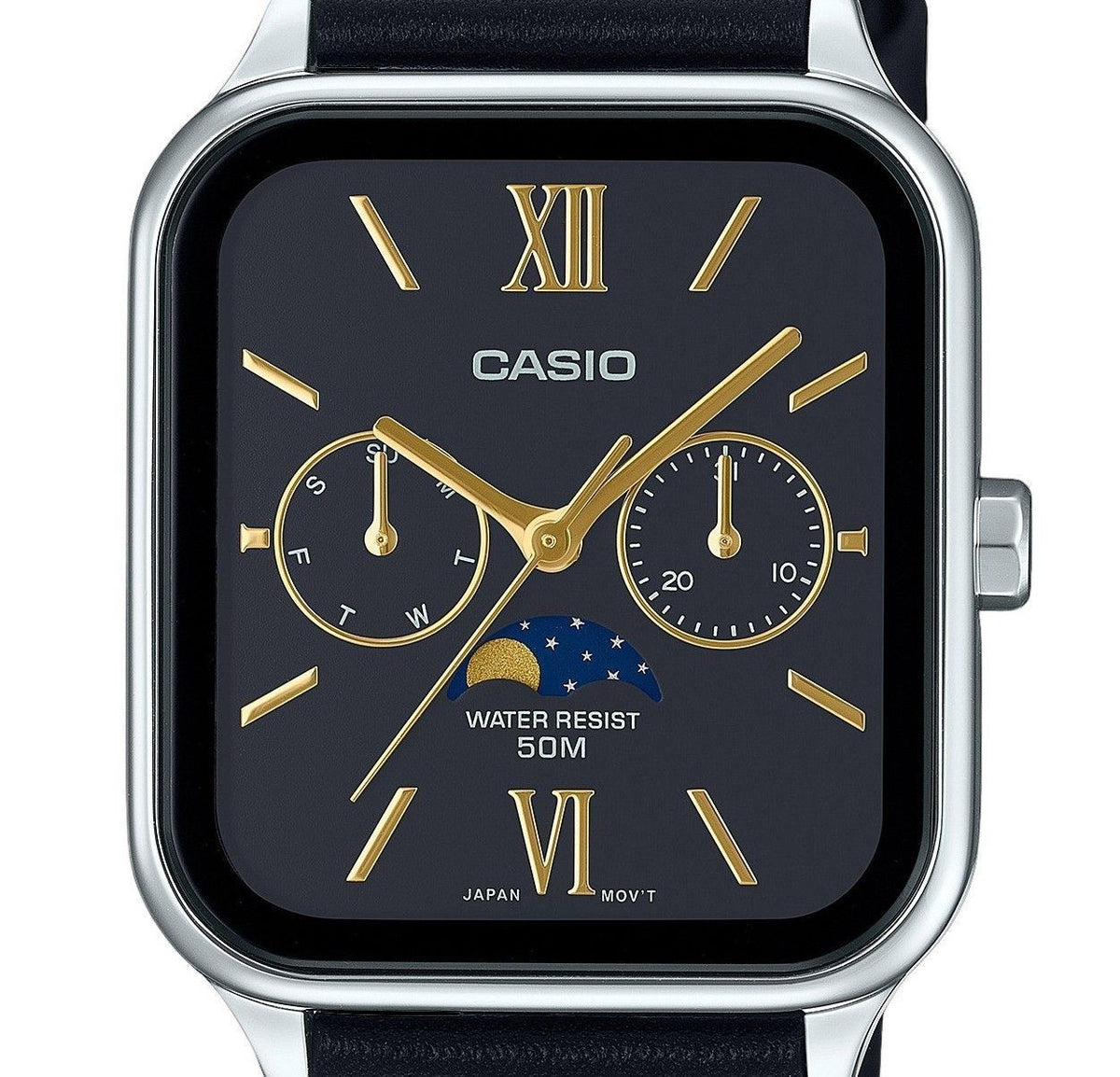 Casio Standard Analog Leather Strap Black Dial Quartz MTP-M305L-1A2V Men's Watch