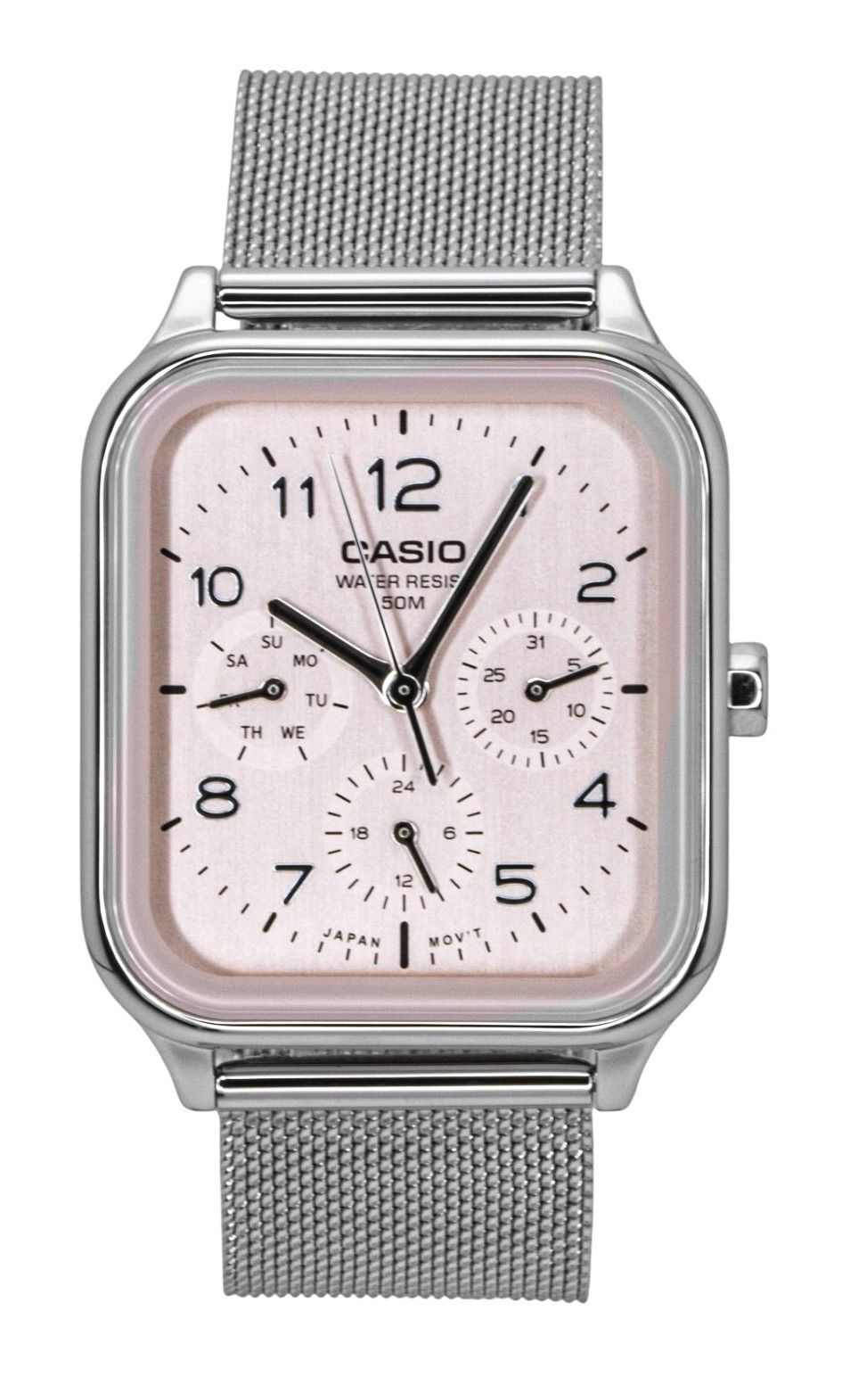 Casio Standard Analog Stainless Steel Salmon Dial Quartz MTP-M306M-4AV Men's Watch