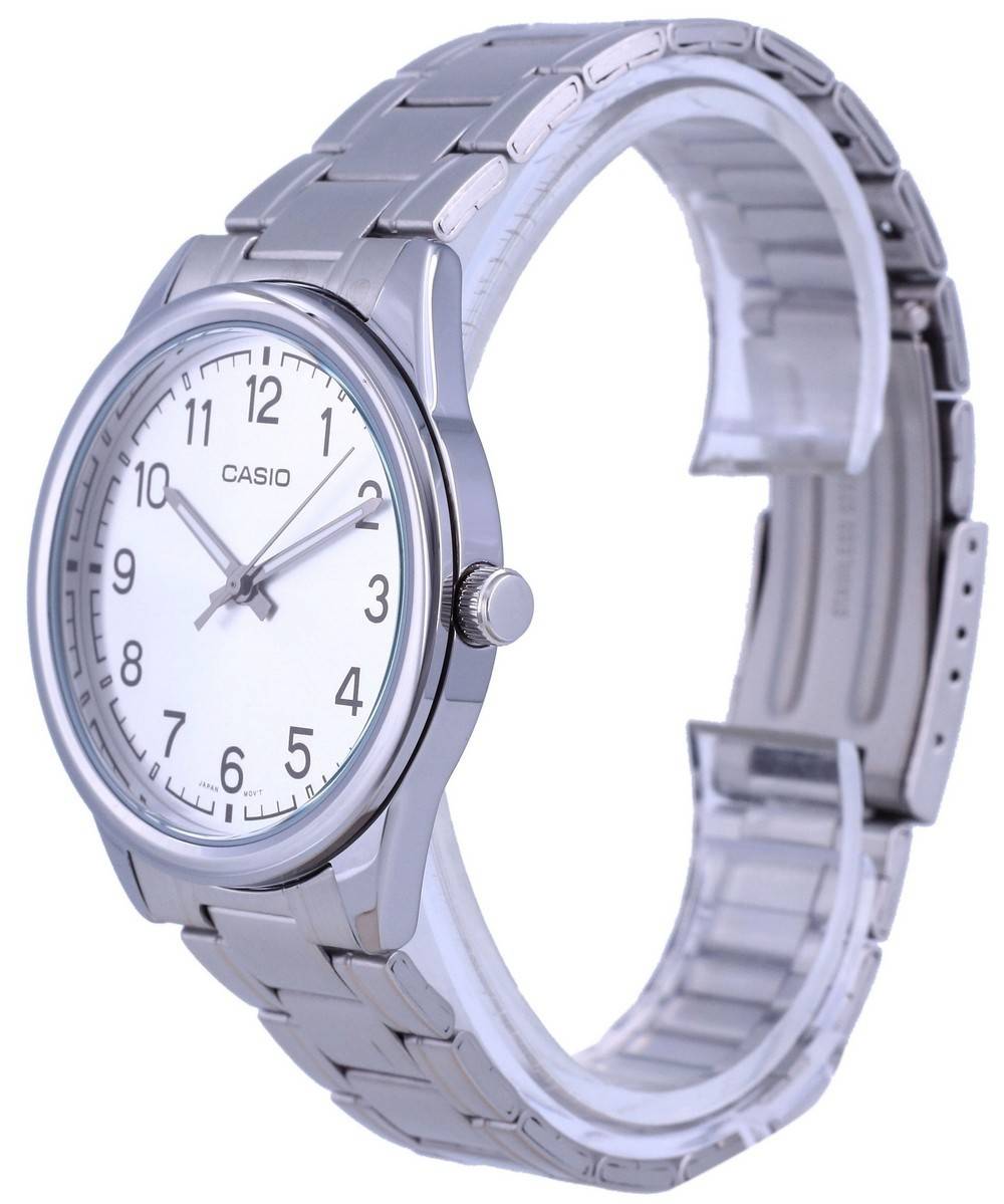 Casio Silver Dial Stainless Steel Analog Quartz MTP-V005D-7B4 MTPV005D-7 Men's Watch