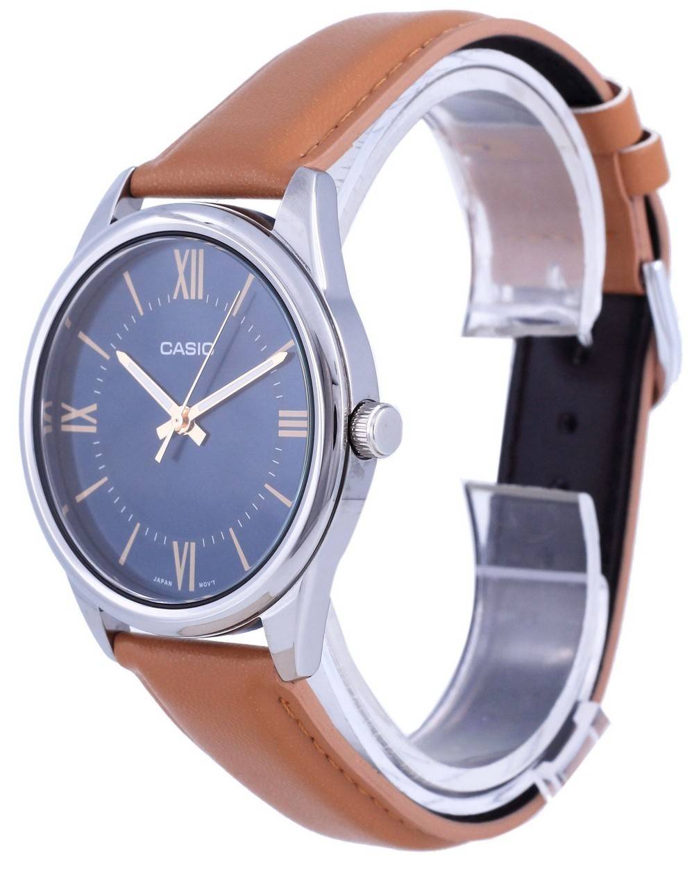Casio Blue Dial Stainless Steel Analog Quartz MTP-V005L-2B5 MTPV005L-2 Men's Watch